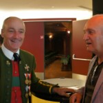 Ehrenbez.obmann Roland Mair, Bez.kapellmeister Alois Kranebitter und Landeskapellmeister Dr. Rudi Pascher