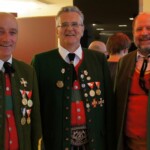 Bezirkskapellmeister Alois Kranebitter, Bezirksobmann Bruno Haselwanter, Bezirksschriftführer Arnold Wackerle
