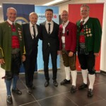 Das Organisationsteam der beiden Orchester freut sich über das gelungene Projekt (v.l.n.r.): Alois Kranebitter, Seppi Hetzenauer, Daniel Neuschmid, Wolfgang Kostner, Bruno Haselwanter