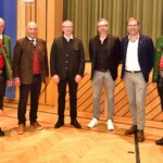 (v.l.n.r.) Bez.kapellmeister Alois Kranebitter, Landeskapellmeister Dr. Rudolf Pascher, Juror Andreas Schaffer (Kärnten), Juror Philipp Kufner (Bayern), Juror Meinhard Windisch (Südtirol), Bez.obmann Bruno Haselwanter